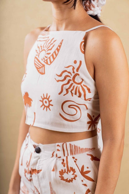 Mellow Top - Print - Hemp Tencel | Verified Sustainable by Brown Living™