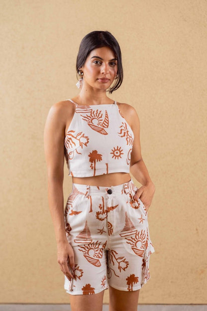 Mellow Top - Print - Hemp Tencel | Verified Sustainable by Brown Living™