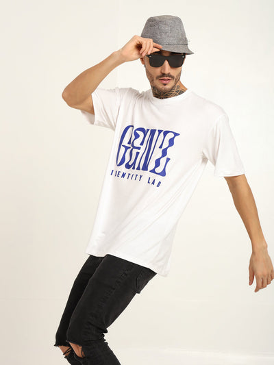 Men Oversized Bamboo T-Shirt – Soft, Breathable & Sustainable Fit – Mens T-Shirt on Brown Living™. SKU: M-GENZ-WHIT-S. Img 10.