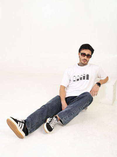 Men Oversized Bamboo T-Shirt – Soft, Breathable & Sustainable Fit – Mens T-Shirt on Brown Living™. SKU: M-GENZ-WHIT-S. Img 13.