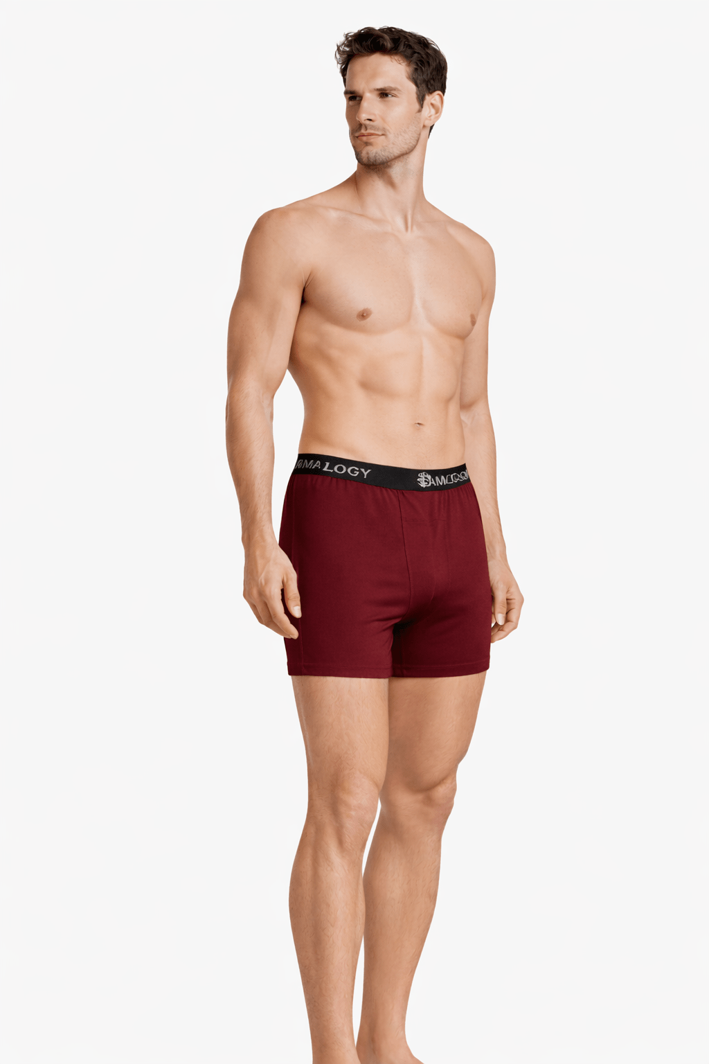 Men’s Bamboo Boxers - Ultra - Soft Comfort | Pack of 2 – Mens Underwear on Brown Living™. SKU: M-UNDWR-TRUNK-BLK-GRY-S. Img 10.