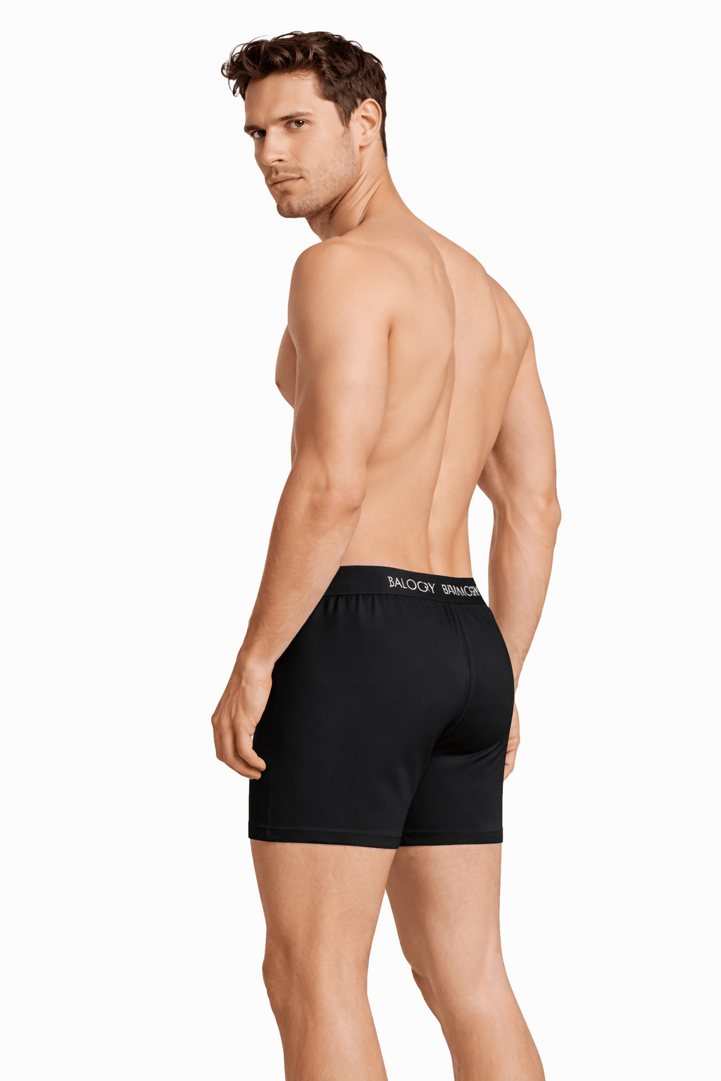 Men’s Bamboo Boxers - Ultra - Soft Comfort | Pack of 2 – Mens Underwear on Brown Living™. SKU: M-UNDWR-TRUNK-NVY-MRON-S. Img 12.