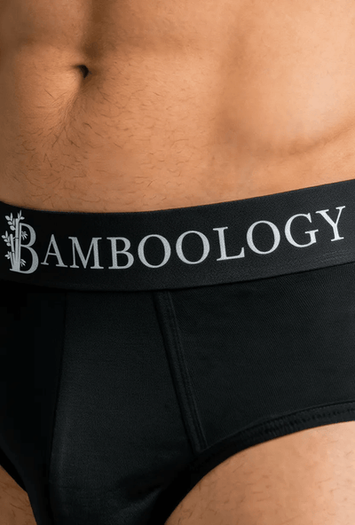 Men’s Bamboo Fabric Frenchie Fit Underwear – Mens Underwear on Brown Living™. SKU: MENS-FRENCHIE-NAVY-MARON-S-n. Img 3.