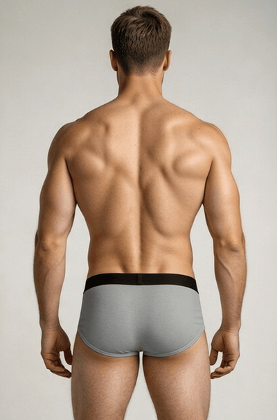 Men’s Bamboo Fabric Frenchie Fit Underwear – Mens Underwear on Brown Living™. SKU: MENS-FRENCHIE-NAVY-MARON-S-n. Img 17.