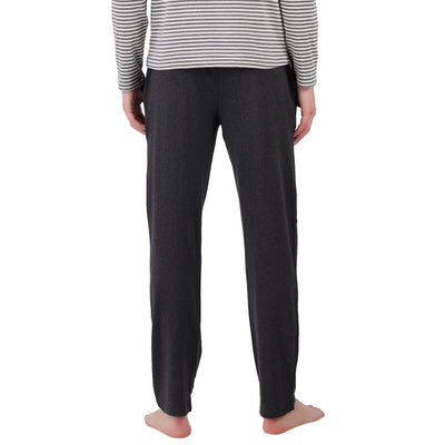 Men’s Grey Melange Nightwear Set | Comfortable Cotton Sleepwear – Mens Pyjama on Brown Living™. SKU: ARZIKI097-GREYMELANGE-M. Img 6.