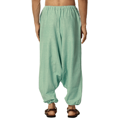 Men's Harem Pants | Sea Green | Fits Waist Size 28" to 36" – Mens Pyjama by Hope - House of Pure Eco available on Brown Living™. . SKU: AT01047. Img 6.