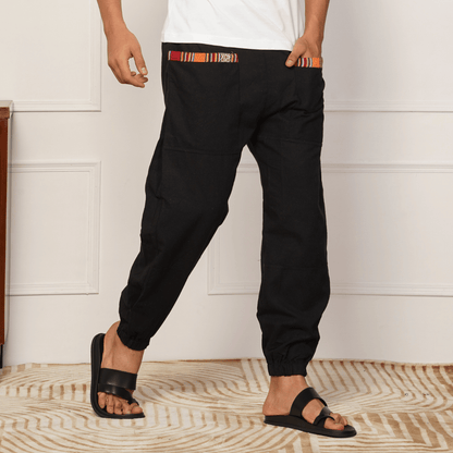 Men's Hopper | Black | Fits Waist Sizes 28 to 38 Inches – Mens Pyjama by Hope - House of Pure Eco available on Brown Living™. . SKU: HOP - AT25. Img 4.