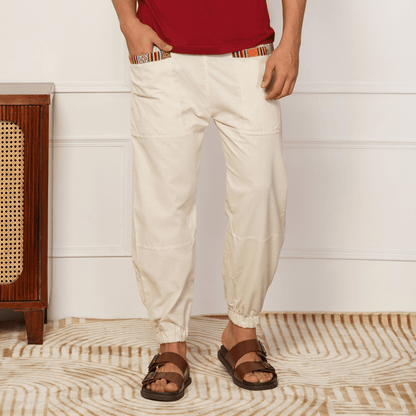 Men's Hopper | Cream | Fits Waist Sizes 28 to 38 Inches – Mens Pyjama by Hope - House of Pure Eco available on Brown Living™. . SKU: HOP - AT22. Img 1.