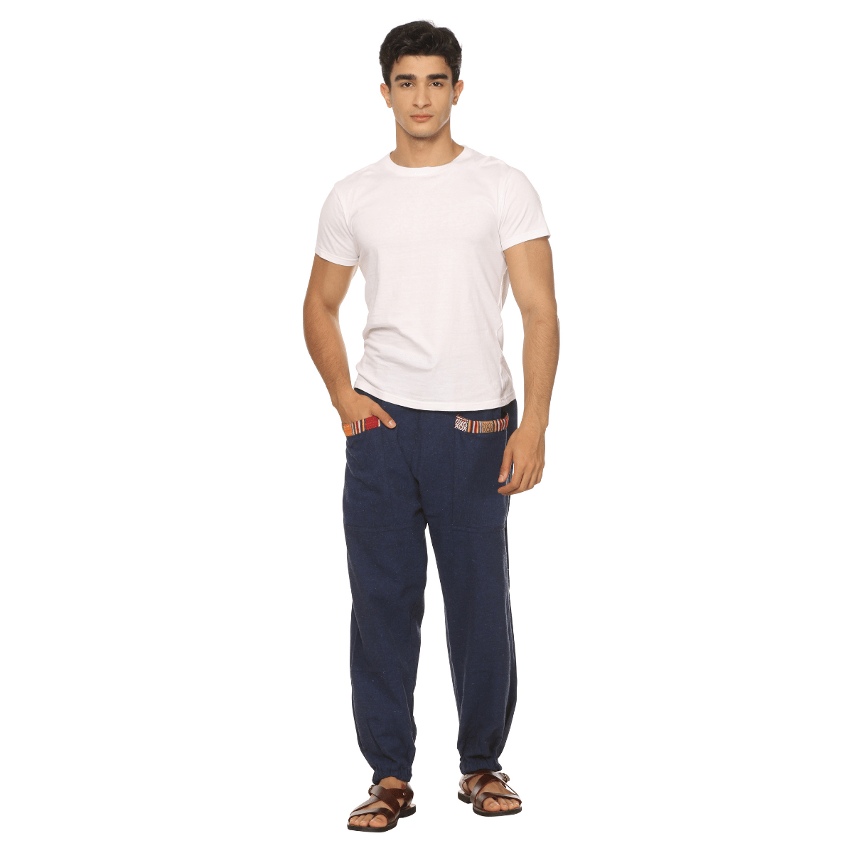Men's Hopper | Dark Blue | Fits Waist Sizes 28 to 38 Inches – Mens Pyjama by Hope - House of Pure Eco available on Brown Living™. . SKU: HOP - AT21. Img 6.
