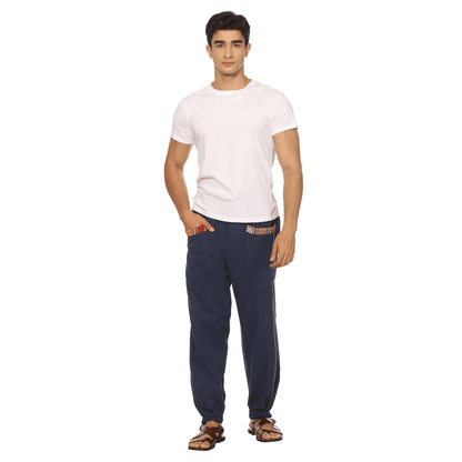 Men's Hopper | Dark Blue | Fits Waist Sizes 28 to 38 Inches – Mens Pyjama by Hope - House of Pure Eco available on Brown Living™. . SKU: HOP - AT21. Img 6.