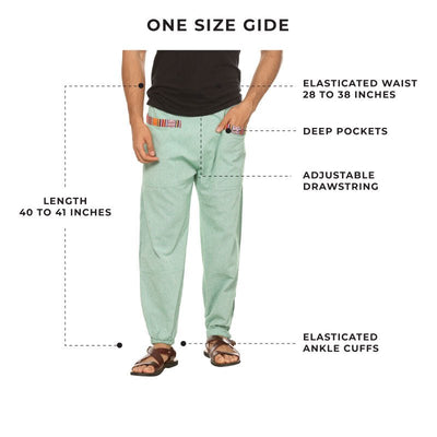 Men's Hopper | Green | Fits Waist Sizes 28 to 38 Inches – Mens Pyjama by Hope - House of Pure Eco available on Brown Living™. . SKU: HOP - AT47. Img 3.