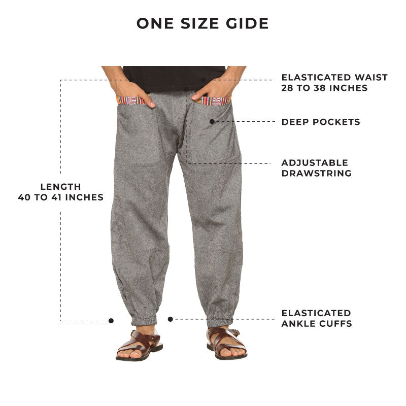 Men's Hopper | Grey | Fits Waist Sizes 28 to 38 Inches – Mens Pyjama by Hope - House of Pure Eco available on Brown Living™. . SKU: HOP - AT23. Img 3.