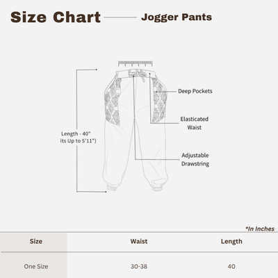 Men's Hopper Joggers | Grey with Patterned Patch| Fits Waist Sizes 30 to 38 Inches – Mens Pyjama on Brown Living™. SKU: H - 2_m13. Img 3.