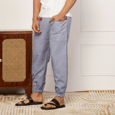 Men's Hopper | Lavender Blue | Fits Waist Sizes 28 to 38 Inches – Mens Pyjama by Hope - House of Pure Eco available on Brown Living™. . SKU: HOP - AT41. Img 2.
