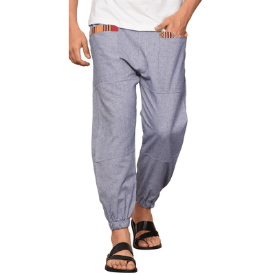 Men's Hopper | Lavender Blue | Fits Waist Sizes 28 to 38 Inches – Mens Pyjama by Hope - House of Pure Eco available on Brown Living™. . SKU: HOP - AT41. Img 6.