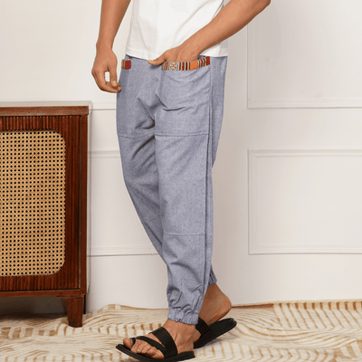 Men's Hopper | Lavender Blue | Fits Waist Sizes 28 to 38 Inches – Mens Pyjama by Hope - House of Pure Eco available on Brown Living™. . SKU: HOP - AT41. Img 4.