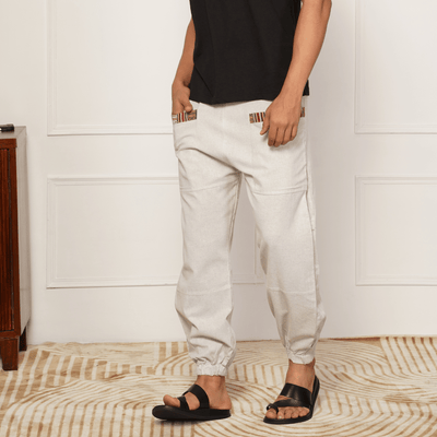 Men's Hopper | Melange Grey | Fits Waist Sizes 28 to 38 Inches – Mens Pyjama on Brown Living™. SKU: HOP - AT27. Img 11.