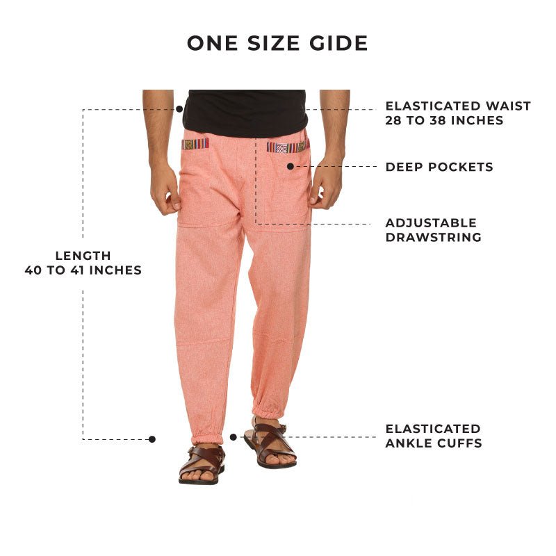 Men's Hopper | Orange | Fits Waist Sizes 28 to 38 Inches – Mens Pyjama by Hope - House of Pure Eco available on Brown Living™. . SKU: HOP - AT42. Img 3.