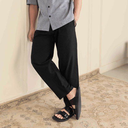 Men's Lounge Pant | Black | Fits Waist Size 28" to 36" – Mens Pyjama by Hope - House of Pure Eco available on Brown Living™. . SKU: AT01015. Img 2.