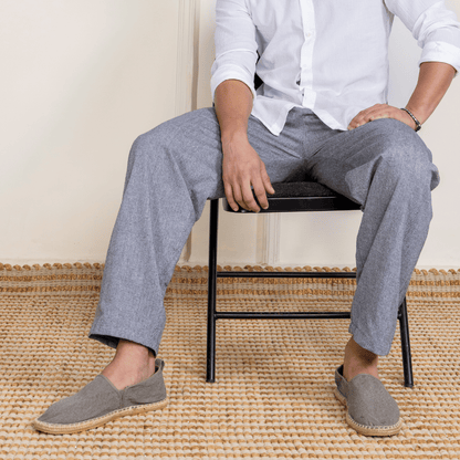 Men's Lounge Pant | Grey | Fits Waist Size 28" to 36" – Mens Pyjama by Hope - House of Pure Eco available on Brown Living™. . SKU: AT01013. Img 6.