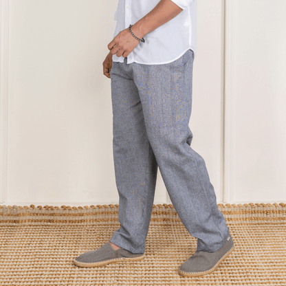 Men's Lounge Pant | Grey | Fits Waist Size 28" to 36" – Mens Pyjama by Hope - House of Pure Eco available on Brown Living™. . SKU: AT01013. Img 2.
