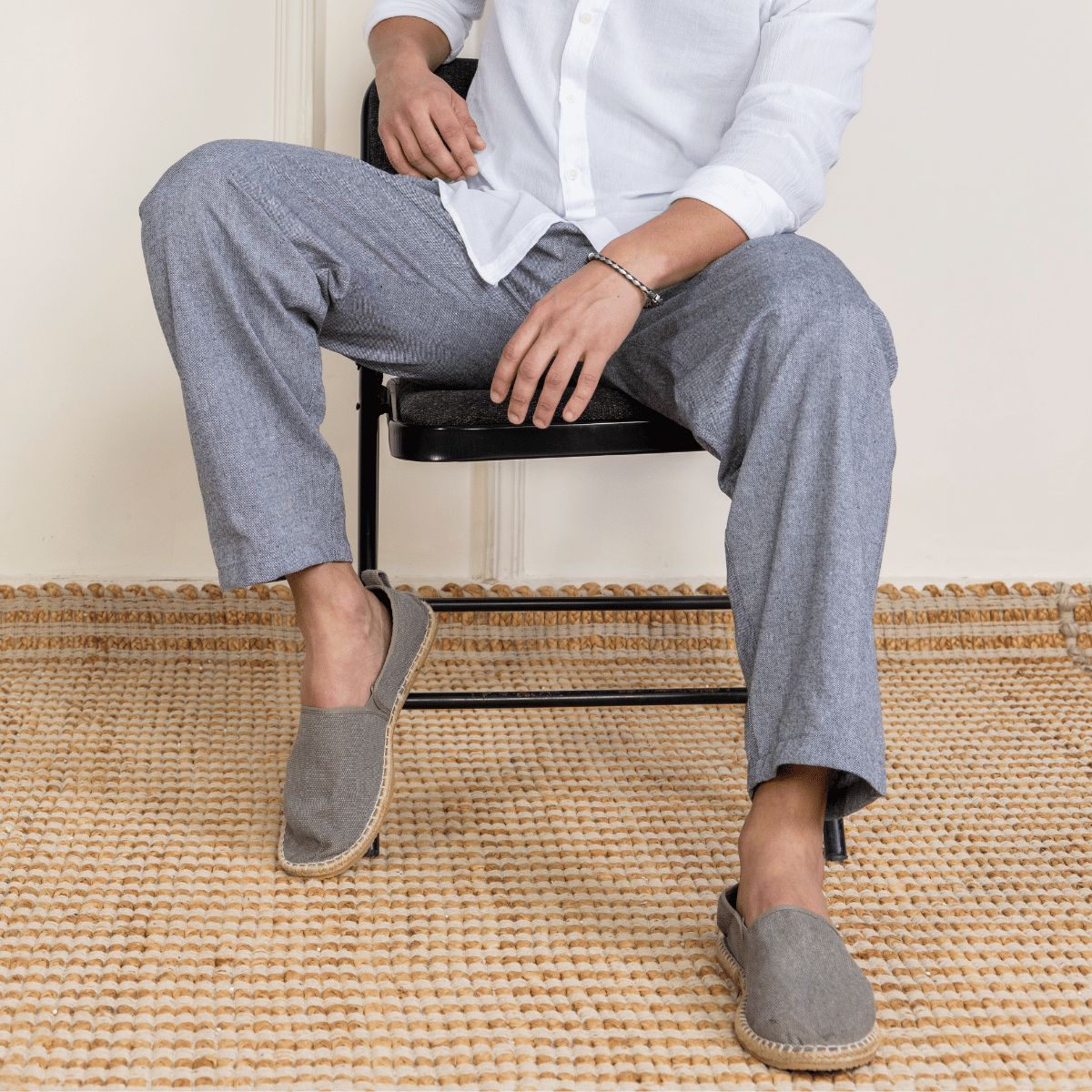 Men's Lounge Pant | Grey | Fits Waist Size 28" to 36" – Mens Pyjama by Hope - House of Pure Eco available on Brown Living™. . SKU: AT01013. Img 5.