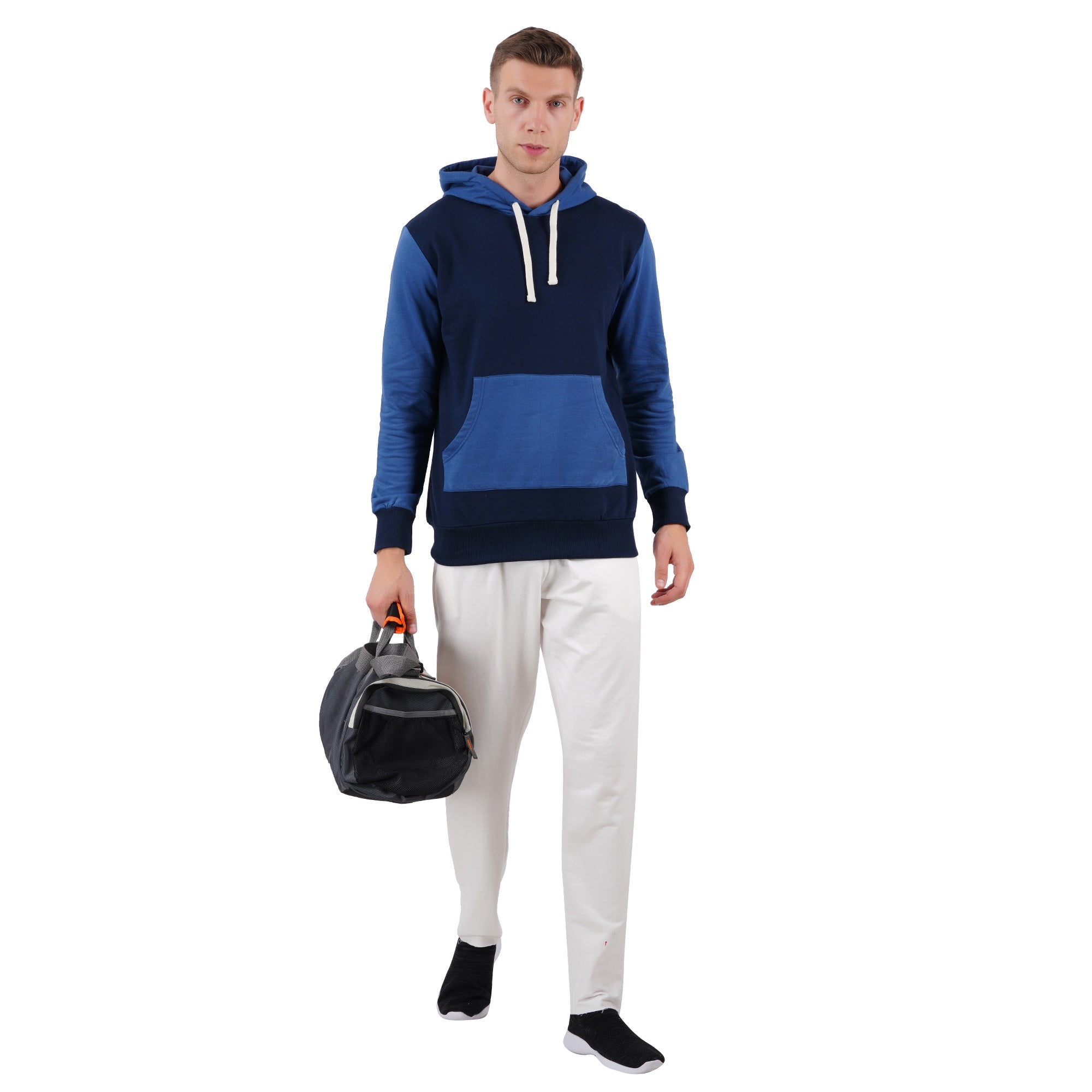 Men’s Navy Pullover | Comfortable Everyday Knitwear – Mens Trousers on Brown Living™. SKU: ARZIKI2-NAVY-M. Img 5.