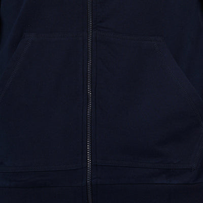 Men’s Navy Zipper Hoodie | Comfortable Everyday Layer – Mens Trousers on Brown Living™. SKU: ARZIKI59-NAVY-M. Img 6.