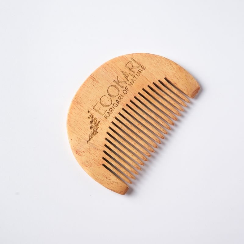 Men’s Neem Wood Beard Comb | Verified Sustainable by Brown Living™