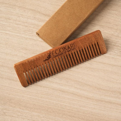 Men’s Neem Wooden Pocket Comb | Verified Sustainable by Brown Living™