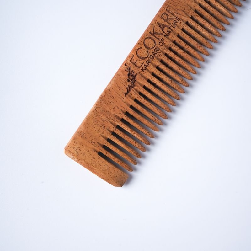 Men’s Neem Wooden Pocket Comb | Verified Sustainable by Brown Living™