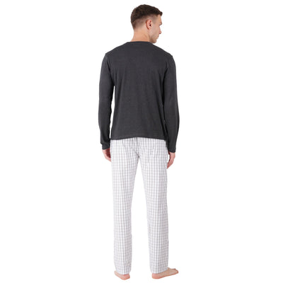 Men’s Nightwear Grey Melange | Comfortable Everyday Sleepwear – Mens Trousers on Brown Living™. SKU: ARZIKI096-GREYMELANGE-M. Img 2.
