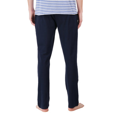 Men’s Nightwear Navy Loungewear Pants – Mens Trousers on Brown Living™. SKU: ARZIKI092-NAVY-M. Img 6.