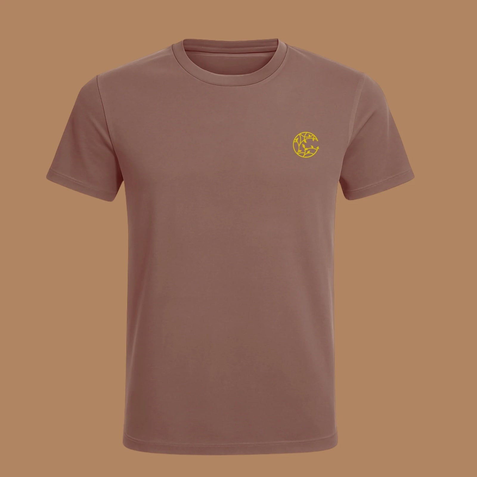 Men’s Organic T-Shirt – Plant Dyed, 0 Toxin, Anti - Microbial & Healthy – Mens T-Shirt on Brown Living™. SKU: BVM013BM. Img 4.