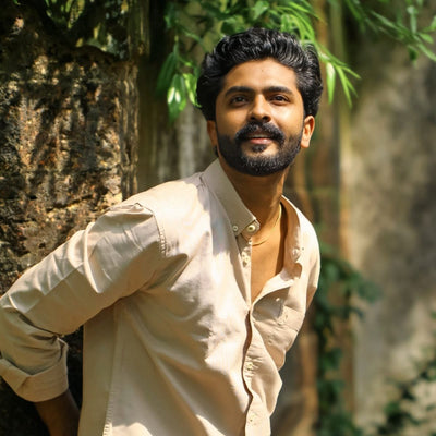 Men's Sandstone Cotton Casual Shirt – Mens Shirt on Brown Living™. SKU: OX - BG - F - S. Img 4.