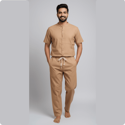 Mens Shirts for Yoga, meditation with herbal infused – Mens Blazer on Brown Living™. SKU: 3127019-3s. Img 1.