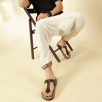 Men's Tribal Harem | Cream | Fits Waist Sizes 28 to 36 Inches – Mens Pyjama by Hope - House of Pure Eco available on Brown Living™. . SKU: AT01022ND. Img 4.