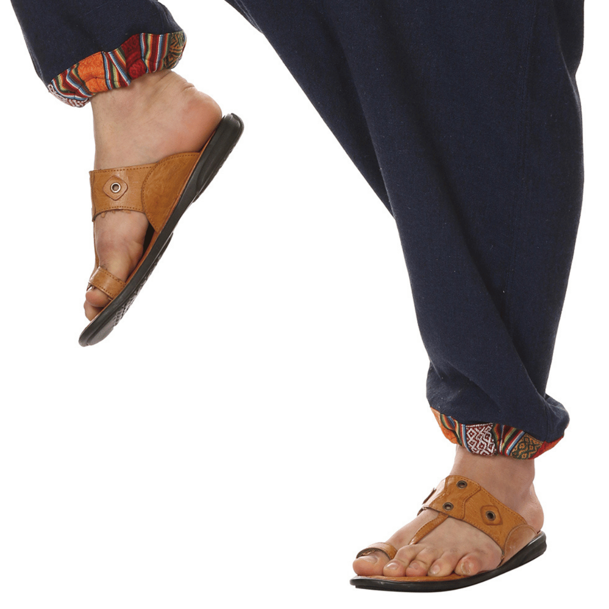 Men's Tribal Harem | Dark Blue | Fits Waist Sizes 28 to 36 Inches – Mens Pyjama on Brown Living™. SKU: AT01021ND. Img 4.