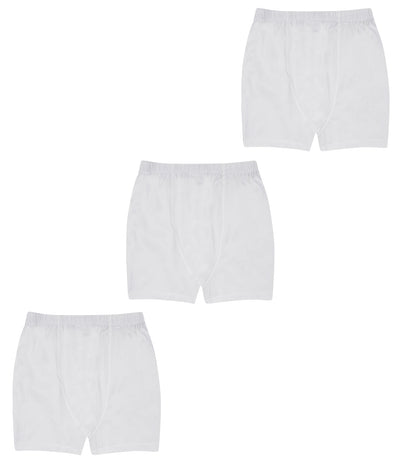 Men’s White Boxer Set | Pack Of 3 Comfortable Fit – Mens Shorts on Brown Living™. SKU: ARZIKI008-WHITE-M. Img 2.