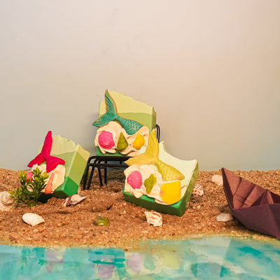 Mermaid Soap Bar - Ocean Inspired Shimmer Soap – Body Soap on Brown Living™. SKU: SS-26. Img 1.