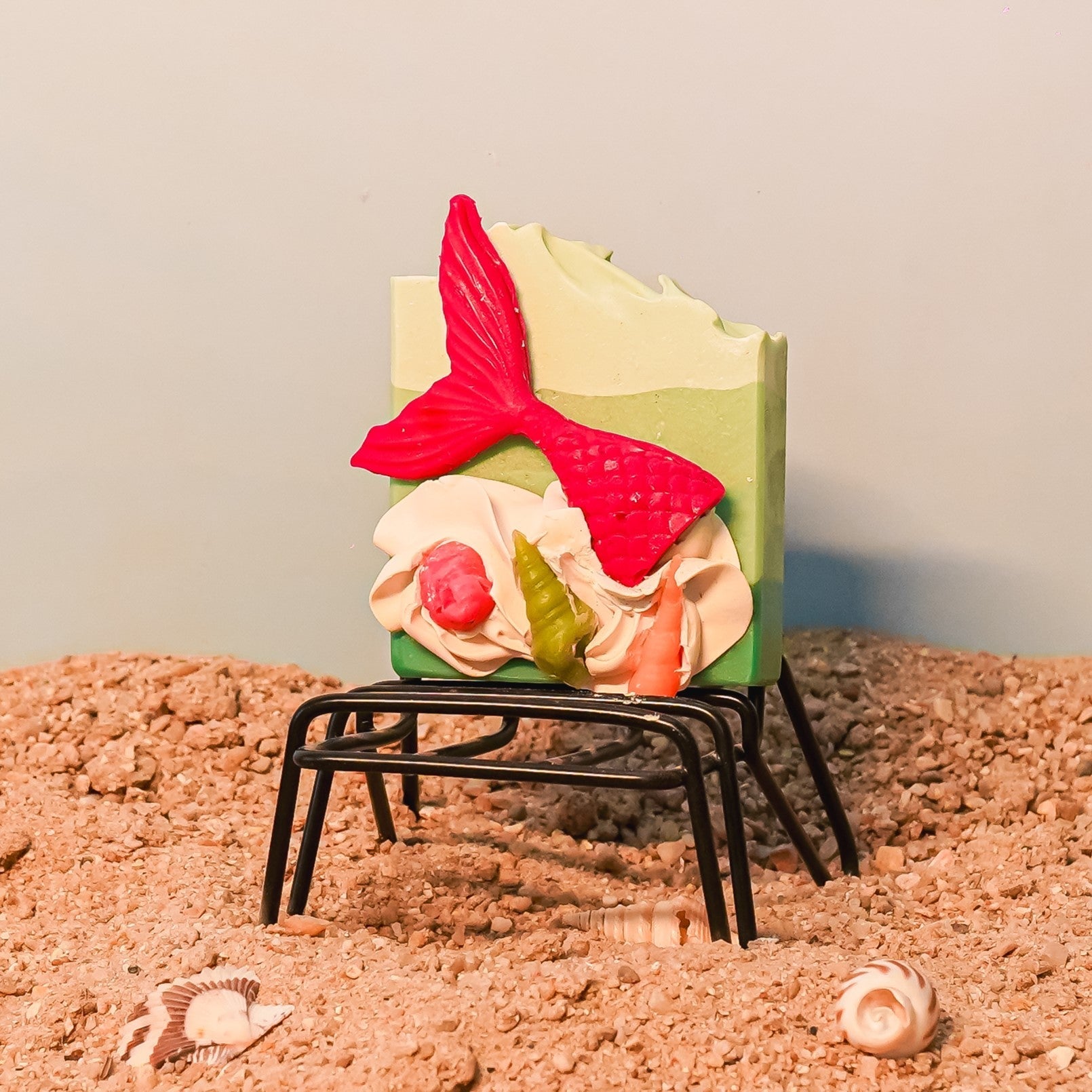 Mermaid Soap Bar - Ocean Inspired Shimmer Soap – Body Soap on Brown Living™. SKU: SS-26. Img 3.