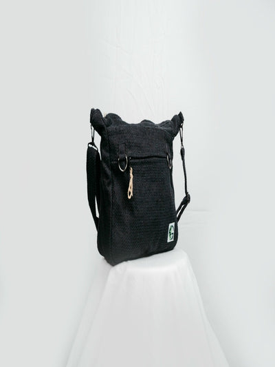 Messenger Sling Bag | Minimal Everyday Crossbody Bag – Sling Bag on Brown Living™. SKU: OGSBM02black. Img 7.