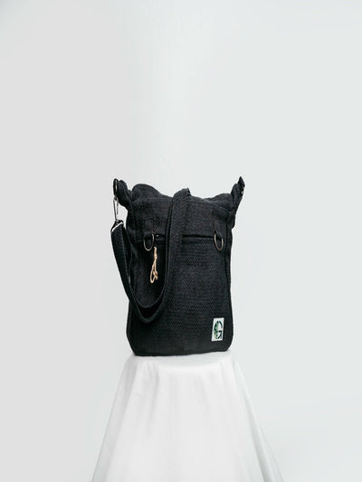 Messenger Sling Bag | Minimal Everyday Crossbody Bag – Sling Bag on Brown Living™. SKU: OGSBM02black. Img 5.