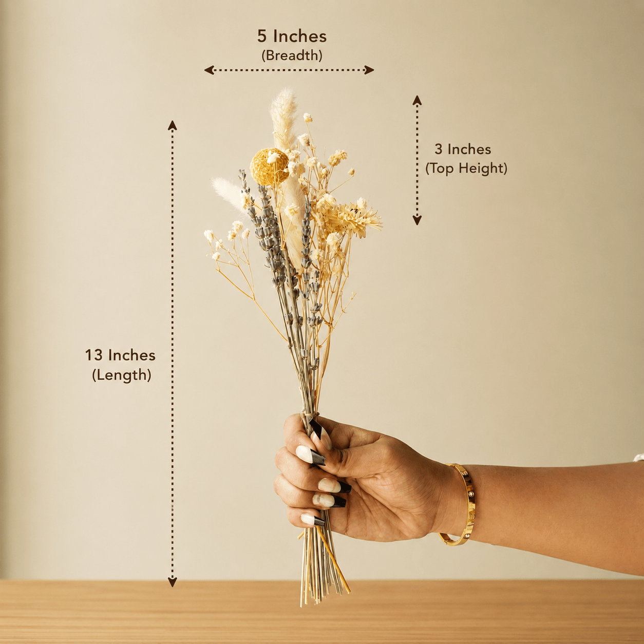 Midnight Bloom Decorative Vase with Dried Botanicals – Vases on Brown Living™. SKU: V-412. Img 1.