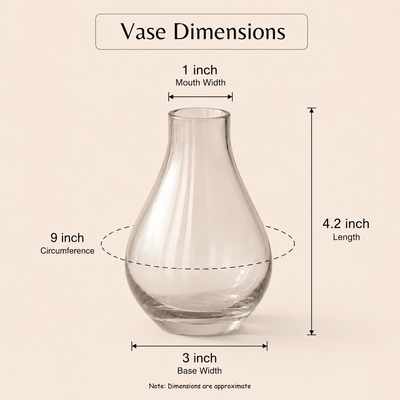 Midnight Bloom Glass Vase – Vases on Brown Living™. SKU: V-404. Img 3.