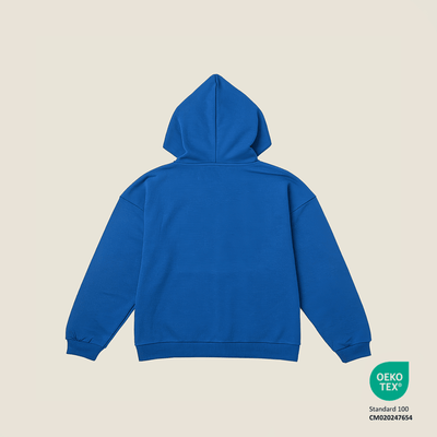 Midnight Blue Hoodie - Cotton Bamboo, Dye-Free & Skin Friendly – Kids Sweaters on Brown Living™. SKU: YBLUEH-2-4Y. Img 3.