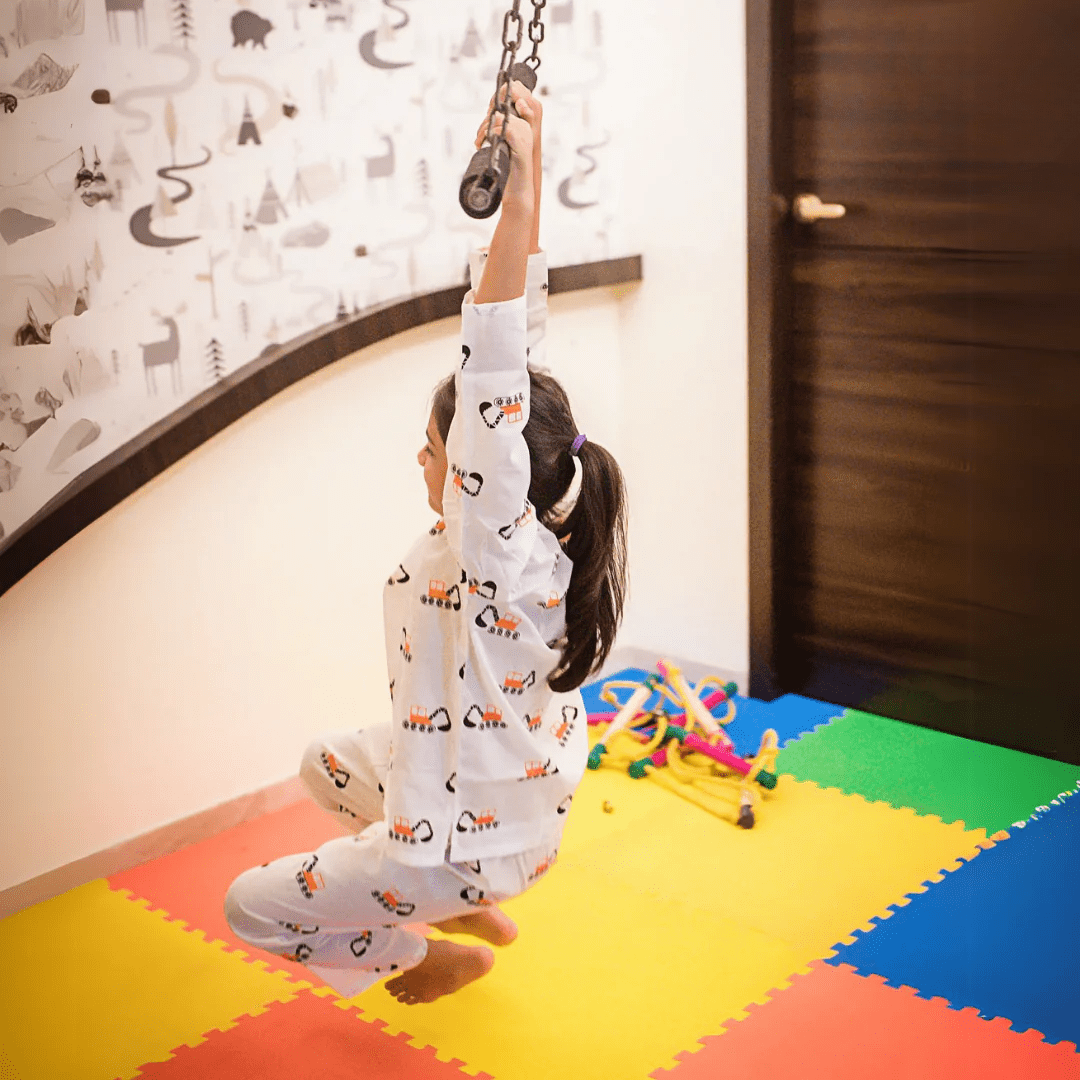 Mighty Bulldozer - Unisex Kids Cotton Nightwear – Kids Pyjamas on Brown Living™. SKU: MITHNW-023-1. Img 1.