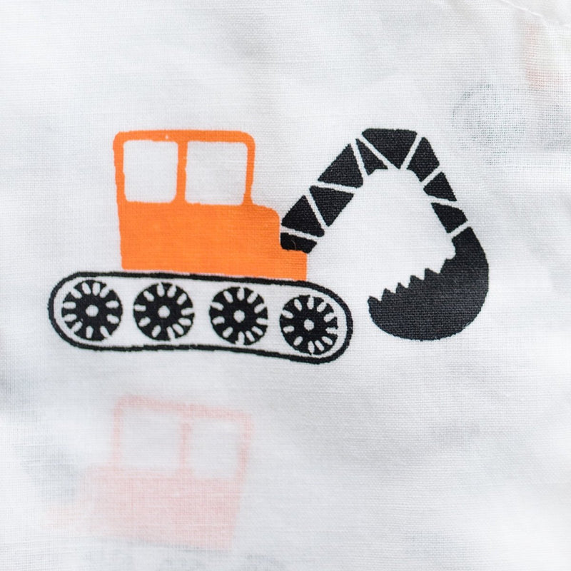 Mighty Bulldozer - Unisex Kids Cotton Nightwear | Verified Sustainable by Brown Living™