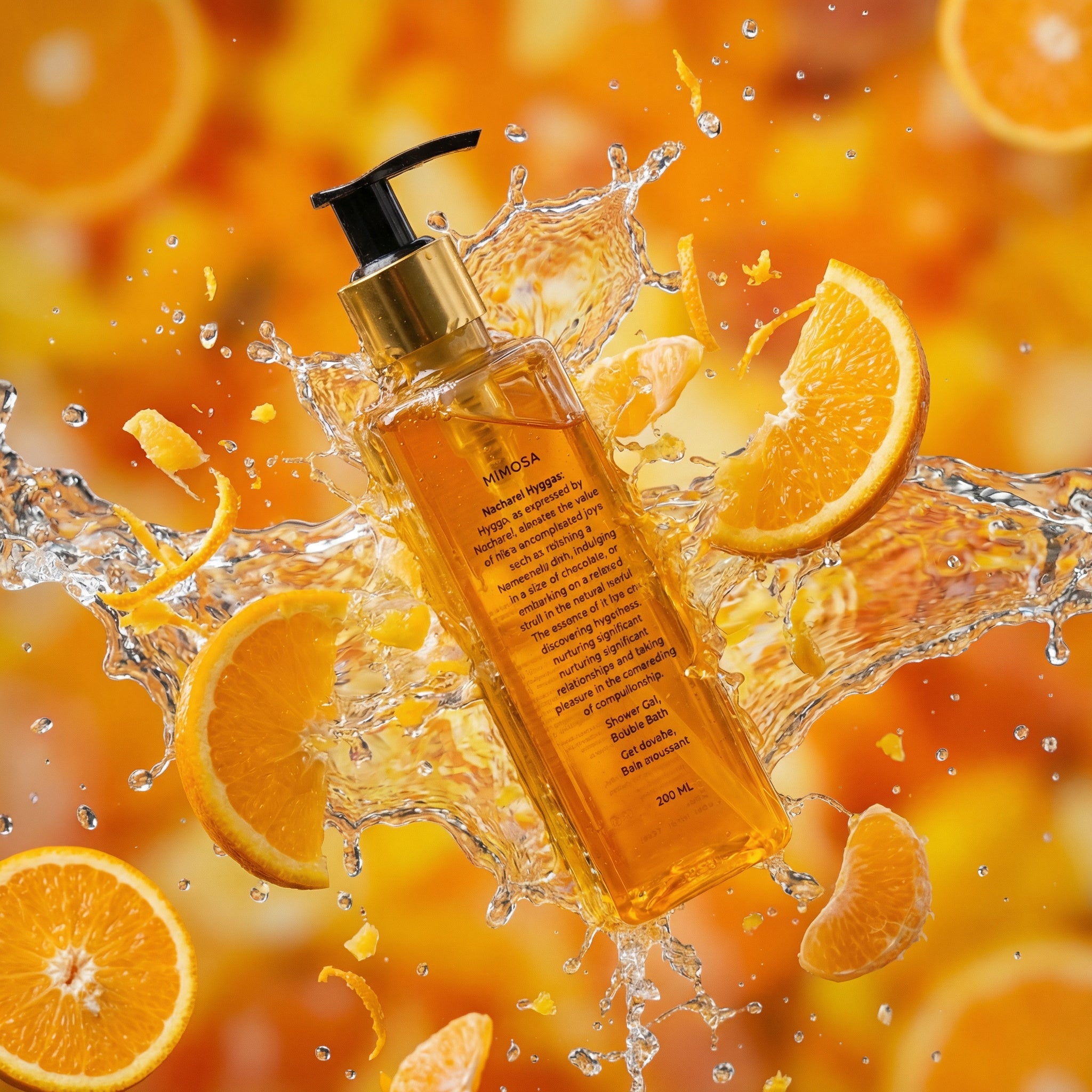 Mimosa Shower Gel Natural Refreshing Body Cleanser – Bath Accessories on Brown Living™. SKU: NCH022. Img 1.