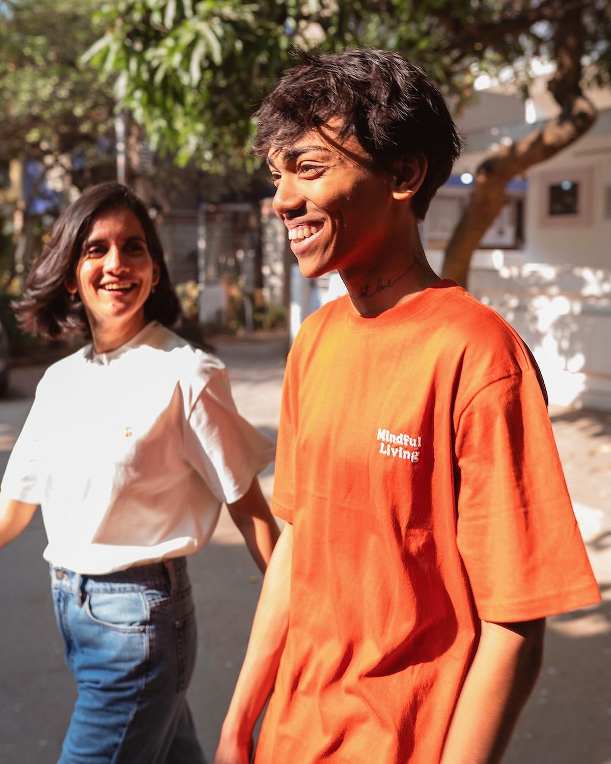 Mindful Living Organic Cotton Rust T-shirt | Sustainable Everyday Tee – Mens T-Shirt on Brown Living™. SKU: PB2512-TSH-MDL-L. Img 8.